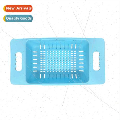 Home retractable draining basket plastic put chopsticks rack