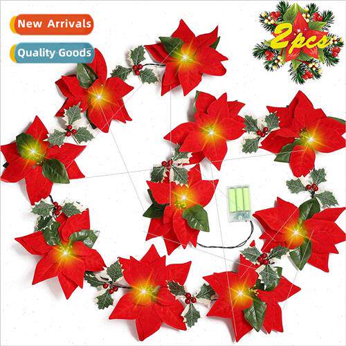 New Christmas Rattan Decoration Store Hanging Decoration 2m