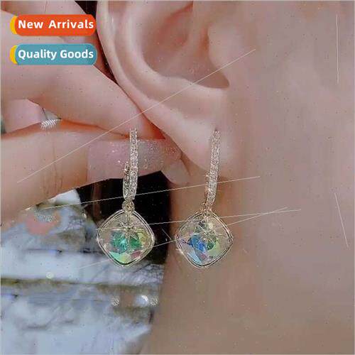 S925 silver pin hundred wh earrings niche earrings earrings