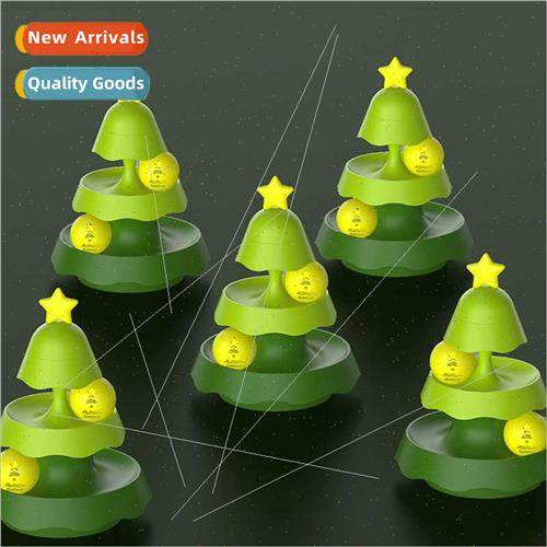 Creative small Christmas e track three-story cat tower cat c