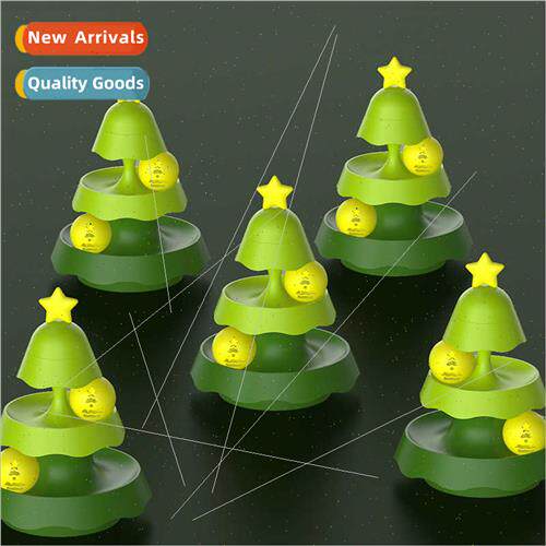 Creative small Christmas e track three-story cat tower cat c