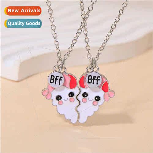 cartoon villain alloy oil drop pendant BFF good friends chil