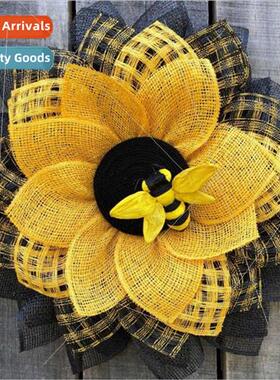 Bee Festival Decoration Bee Festival Sunflower Wreath Easter