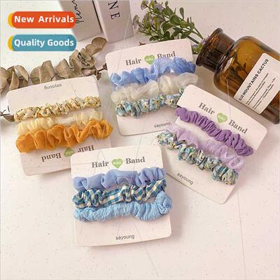 Small intestine hair band ins crushed mesh lerary fresh retr
