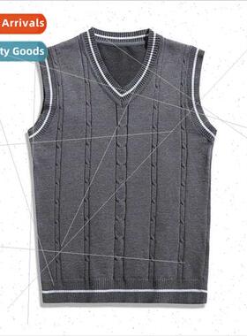 2023 fall winter thin Korean  men fashion nd v-neck undershi