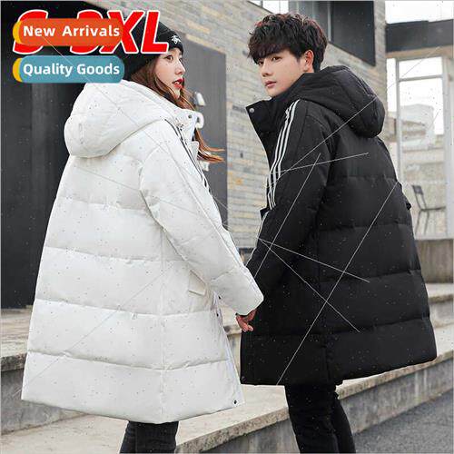 Men 2023 winter new long down jacket men sports leisure thic