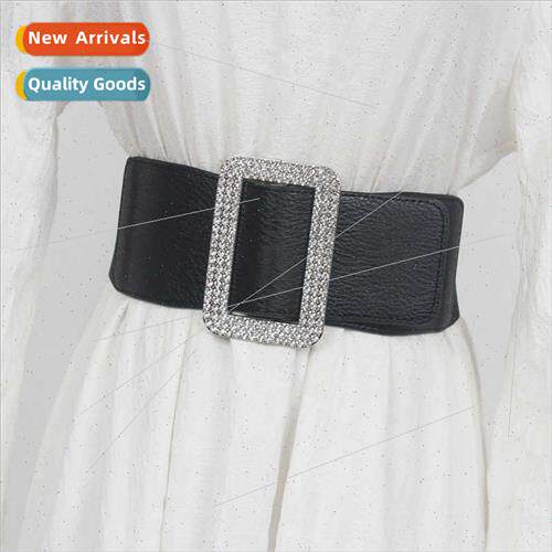 Dress waist seal female decorative wide fur rhinestone waist