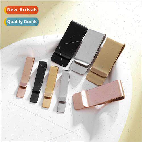 stainless steel mirror polished tie clip simple glossy laser