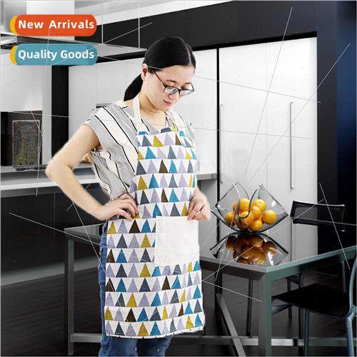 Work kchen waterproanti-fouling apron cotton linen can be in
