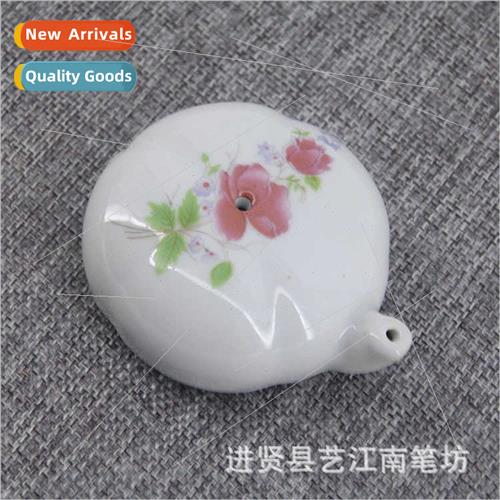 Painted Porcelain Celadon Ink Drops Butterfly Inkstone Drops