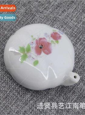 Painted Porcelain Celadon Ink Drops Butterfly Inkstone Drops