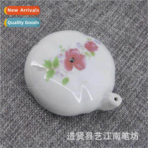 Painted Porcelain Celadon Ink Drops Butterfly Inkstone Drops