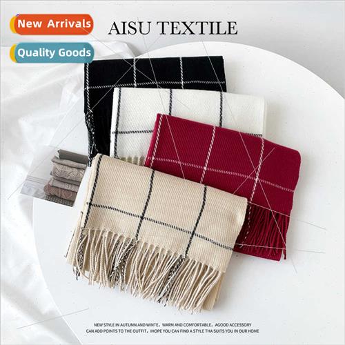 Scarf women fall winter imation cashmere scarf simple thicke