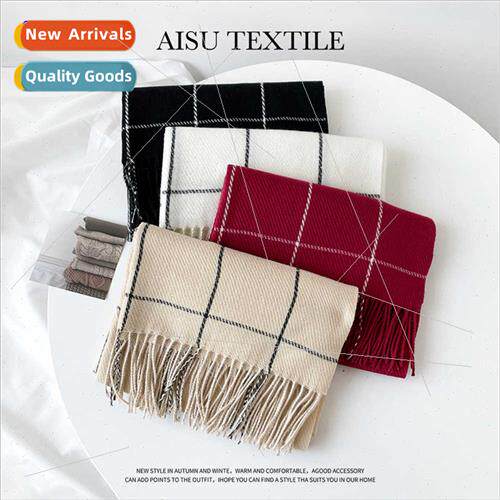 Scarf women fall winter imation cashmere scarf simple thicke