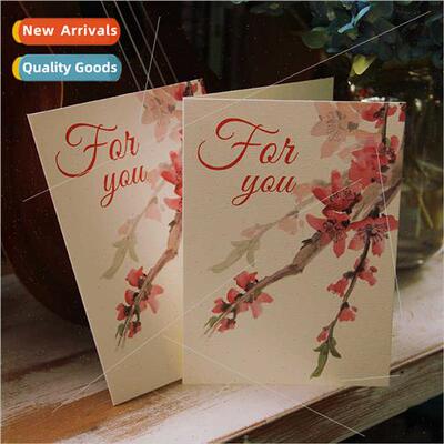 Send Envelope Chinese Vintage Flower Greeting Card Valentine