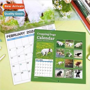 Calendar Desk Dog Poop Calenda New Funny 2024