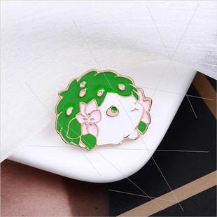 cartoon cute brooch new animal jewelry small 2021 hedgehog