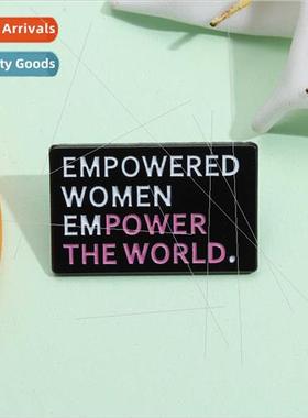 Personalized Alphabet Metal Brooch  American Creative Englis