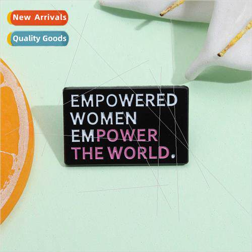 Personalized Alphabet Metal Brooch  American Creative Englis