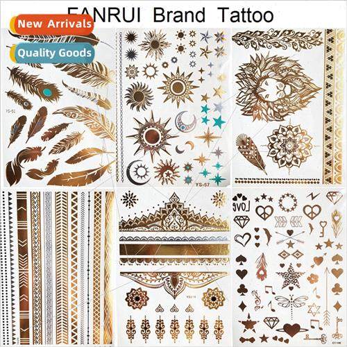 Sexy Sun Moon Star Temporary Tattoo Women Party Body Arm Art