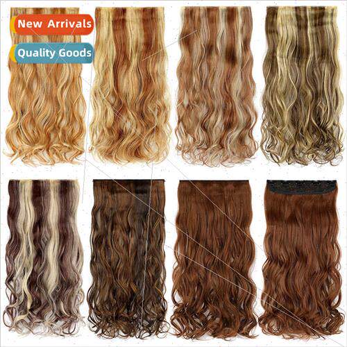 Wig female one-piece five-clip no trace hair extension piece