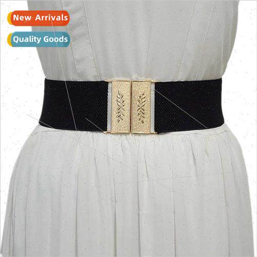 Spring Autumn Women Belt mple Casual Metal Flower Pattern Sq