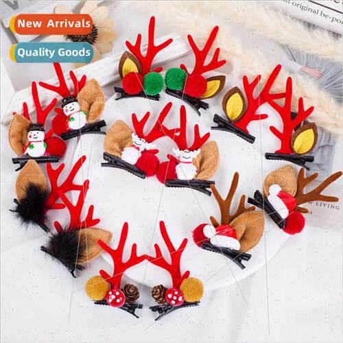 Christmas cartoon children hair clips princess Christmas hai