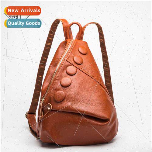 Huada Women Shoulder Bag New Lychee Pattern Shoulder Backpac