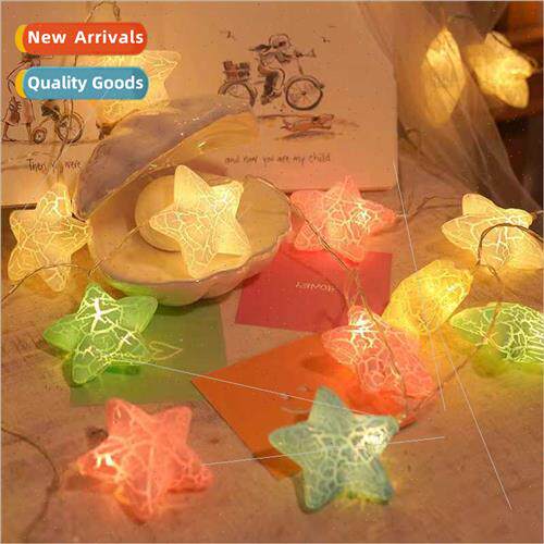 LED crackle star lights Scandinavian ins girl heart flash li