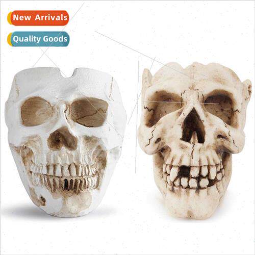 New skull simulation skull ashtray home creative decoration