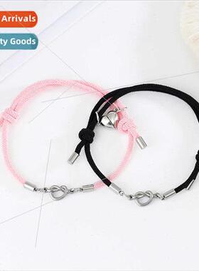 Europe New heart-shaped pendant Milan rope love magnet coupl