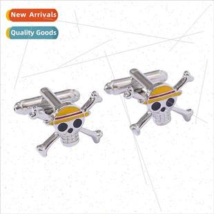 Pirate King cufflinks cap skull men French cufflinks Cufflin