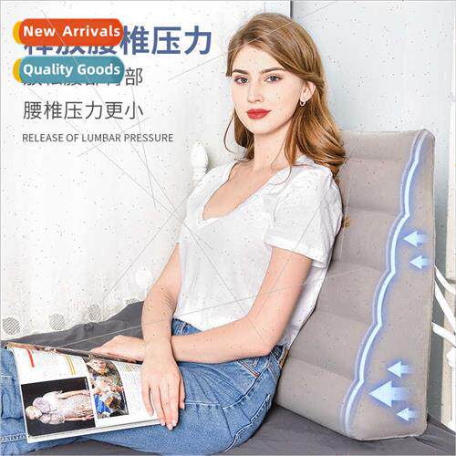 PVC flocked inflatable sex triangle pillow cushion multipurp