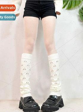 New autumn winter warm knted leggings love hollow cute colle
