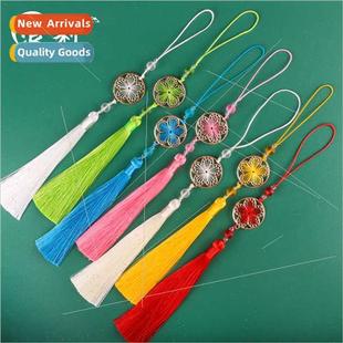 tassel DIY fan good pend ancient moon purse Flowers handmade