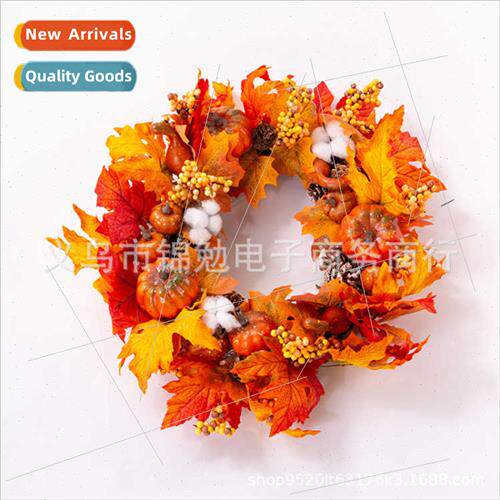 Maple Leaf GarlChristmas Halloween Pumpkin Decoration Hotel