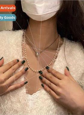 ins wind simple wild female pearl glasses chain multifunctio