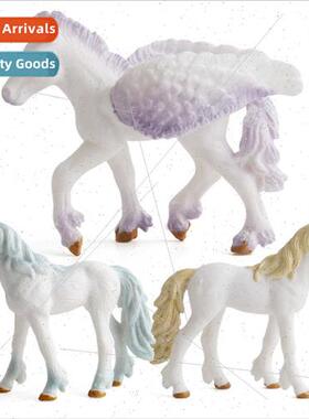 Classic animal Europe mythological unicorn Pegasus model  si