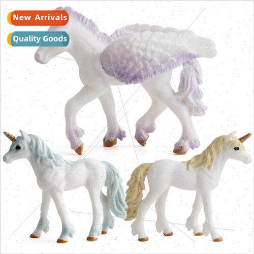 Classic animal Europe mythological unicorn Pegasus model  si