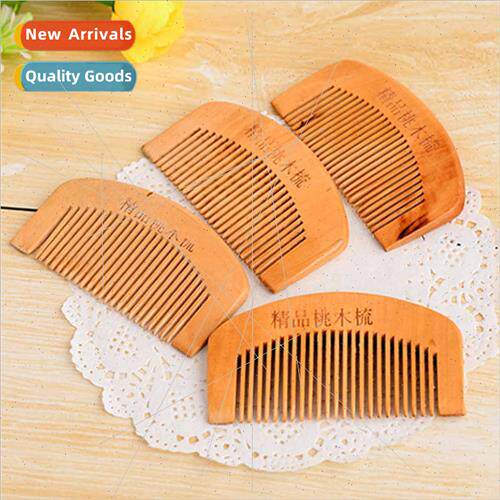 Peach wood comb comb curved wooden comb household long hair