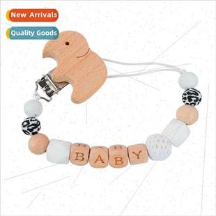 Handmade licone Pacifier Chain Safety Teether Chain Baby Tee