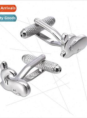 Premium mirror metal fun sea creatures whale cufflinks men s