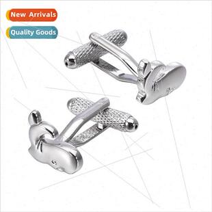 Premium mirror metal fun sea creatures whale cufflinks men s