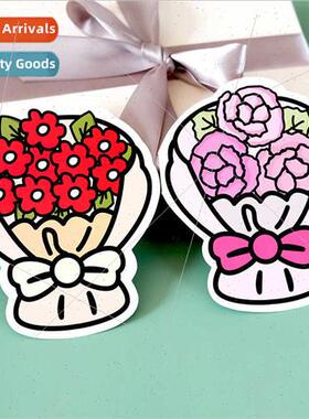 6 Sunflower Tulip Bouquet Greeting Cards Folded Generic Than