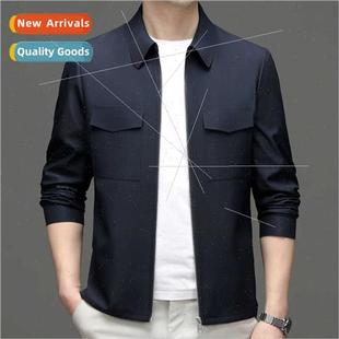 fall age jacket middle end high spring 2023 lapel casual Men