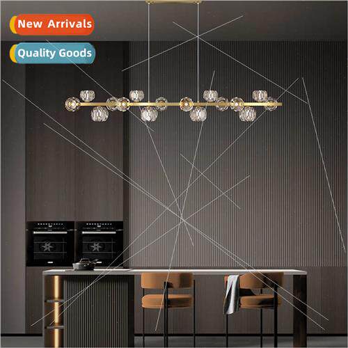 Full copper dining room chandelier Italian light luxury crys
