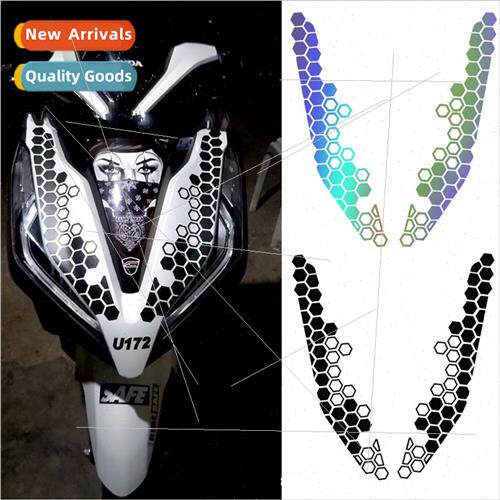 Honeycomb Shape Pull-up Motorcycle Decal Hexagonal Honeycomb