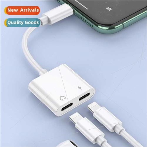 适用headset 2-in-1 audio adapter cable dual lightning game v