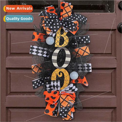 Halloween Wreath Door Hanging Wreath Spooky Festival Scary P