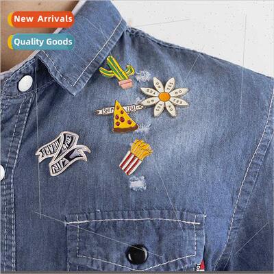 brooch cartoon creative fashion cactus chrysanthemum french